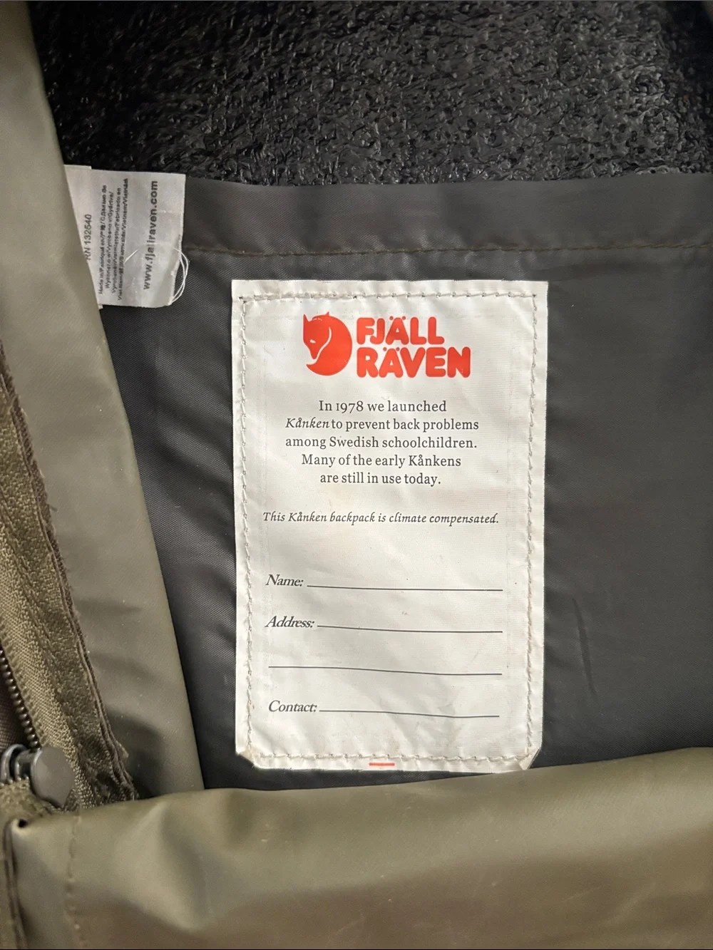 Fjällräven Kånken Green Mini Backpack